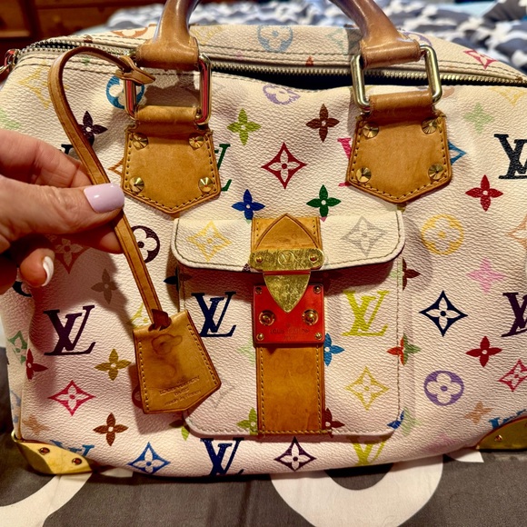 LOUIS VUITTON Monogram Multicolor Speedy 30 White - Picture 2 of 9